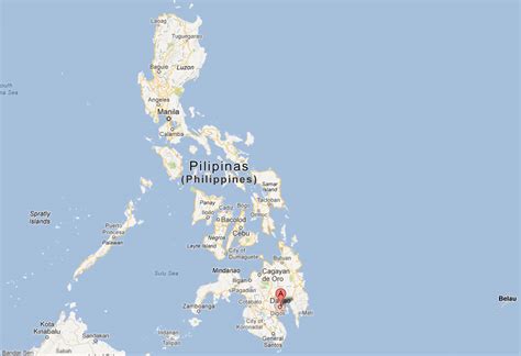 Davao satellite map .